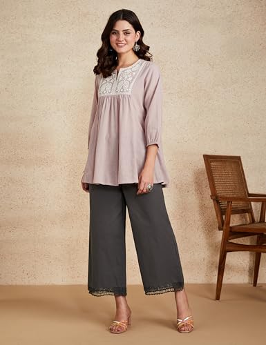 Image of Amazon Brand - Myx Women Relaxed Fit Palazzo (Available in Plus Sizes)