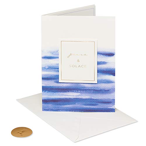 Image of Papyrus Sympathy Cards with Envelopes, Vase and Peace (2-Count)