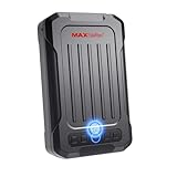 MAXSAFES Tragbarer Pistolensafe Biometrischer Waffensafe mit Schlüsseln, Schnellzugriff, Smart Fingerabdruck Handfeuerwaffensor, Tastatur für Autos, Reisen, Nachttisch, Nachttisch, 20002-SF