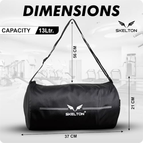 Image of Gym Bags for Men & Women | Compact Sports Duffle Bag with Adjustable Shoulder Strap | Travel Duffel Bag Towel Storage | Unisex Sports Bag