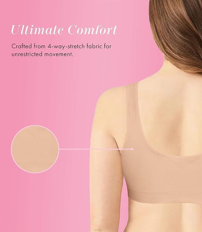 Image of Exquisite Form 5101000 Women's Fully Seamless Wireless Full Coverage Bra with Front Closure