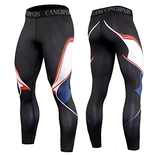 Image of OEBLD Compression Pants Men Thermal Underwear Set Base Layer Dry Tights Gym Running Leggings Long Sleeve Shirt