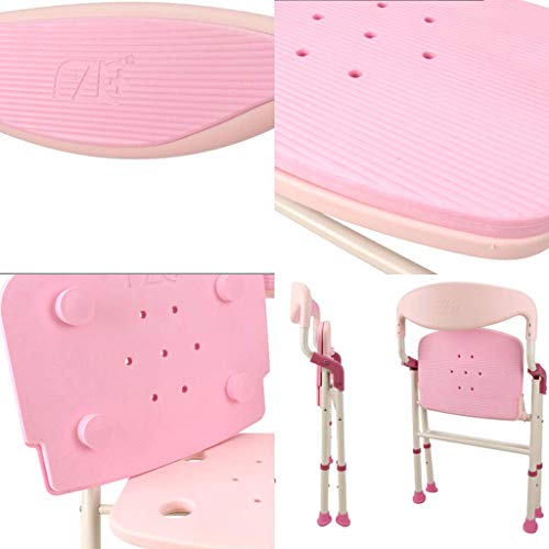 Chaise de douche en alliage d'aluminium durable avec dossier ergonomique - 4