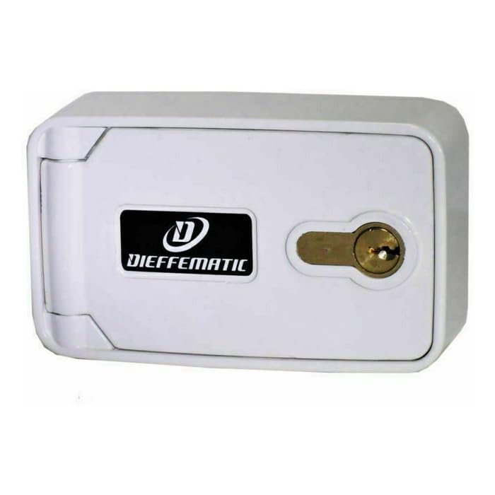 Dieffematic Serratura per Serrande Garage con Sblocco Elettro Freno e Pulsante di Controllo