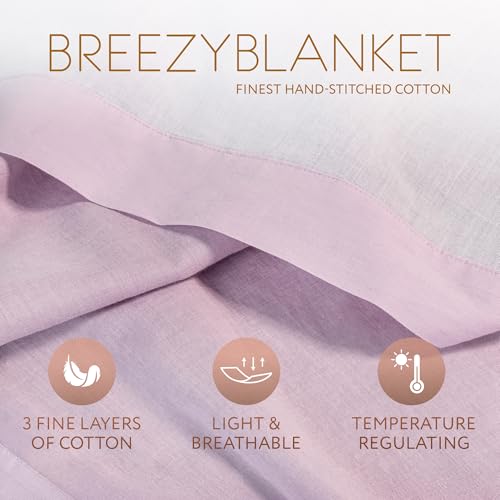 Manta de verano transpirable RELAXOUND Breezyblanket con efecto AirFlair de 3 capas 3