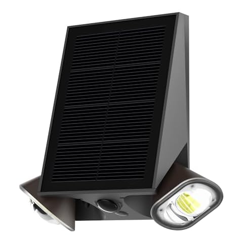 SOTTLOT Outdoor Solar Lights, Double Lamp Head Solar Wall Lights Outdoor with 35° Adjustable Angle, 4 Lighting-Mode Solar Fence Lights, 4000K 800LM Solar Flood Lights for Outside, Yard, Wall, Patio Cover