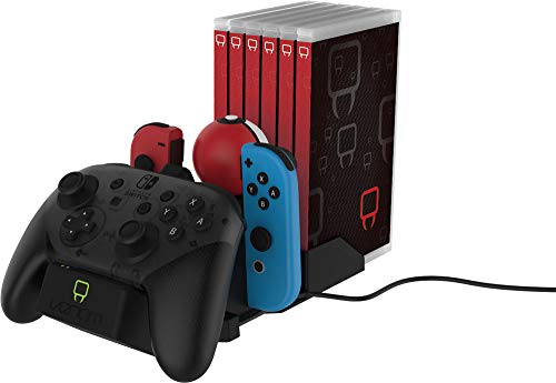 Venom – Caja de Almacenamiento de Juegos y Base de Carga para Joy-con, Mando Pro & Poke Ball Plus...