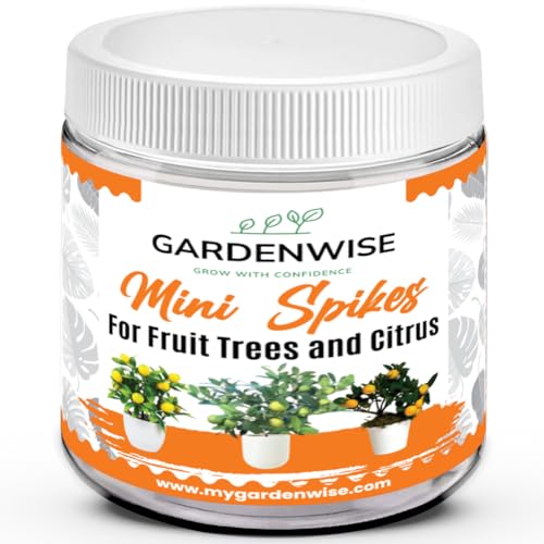 GARDENWISE Mini Spikes - Plant Food Spikes for Long-Lasting Citrus Fertilizer | Fruit, Lemon, Orange & Lime Tree Fertilizer