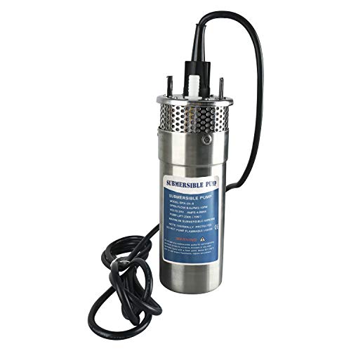 YaeMarine 24V DC Stainless Solar Submersible Pump Solar Deep Well Submersible Well Water