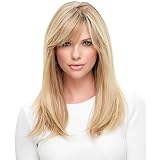 Blonde Perücke, natürliche gerade Perücke für Damen, 25, 6 Zoll langes...