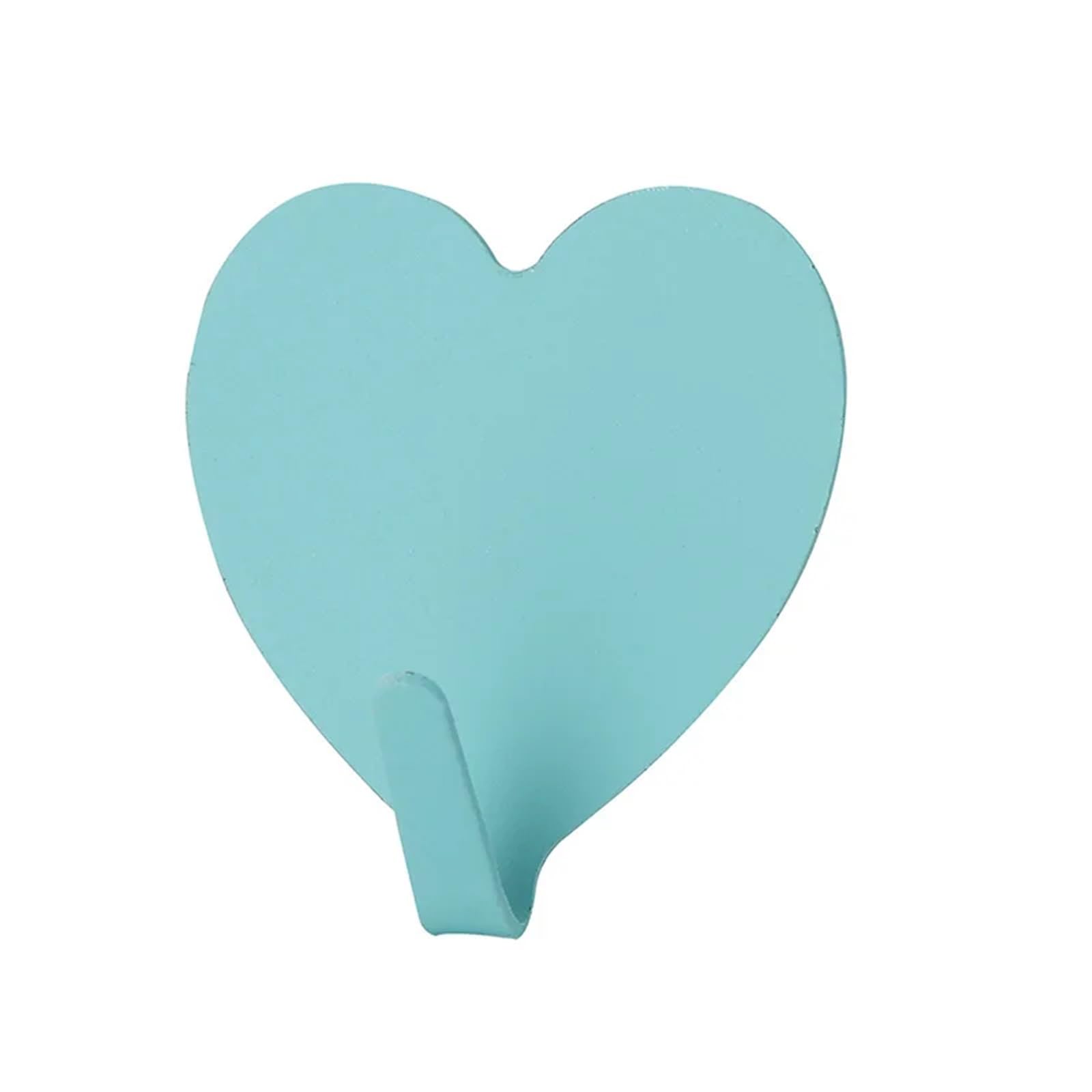 5-20 Stück bezaubernde Herzhaken – Bohren nicht nötig, starker Klebstoff for Badezimmer, Küche, Tür, Wanddekoration & verschiedene Oberflächen(Light green,15pcs)
