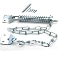 FDXGYH 2 Set Screen Door Chain Heavy Duty Storm Door Chain Protector Chain and Spring Storm Door Closer(Silver)