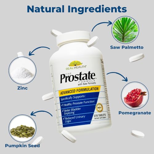 Real Health The Prostate Formula, Pomegranate, Zinc, Pumpkin - 270 Count - Image 5