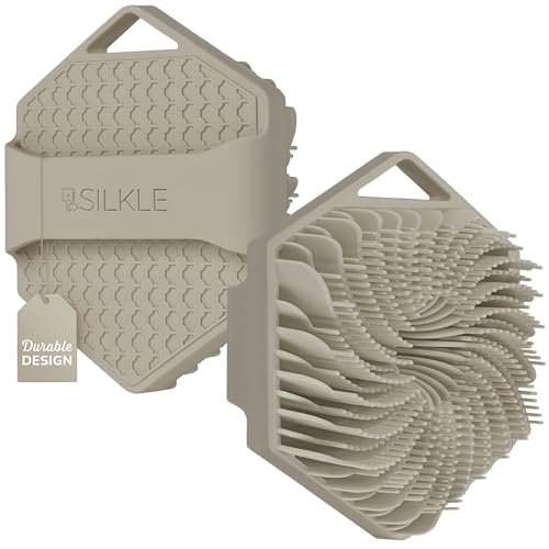 SILKLE Silicone Body Scrubber – Gentle Exfoliating Shower Scrubber for