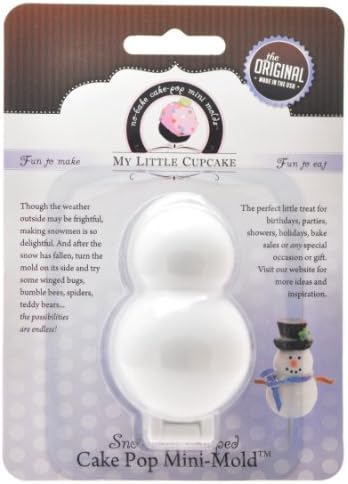 My Little Cakepop Snowman Cake Pop Mold, no-bake