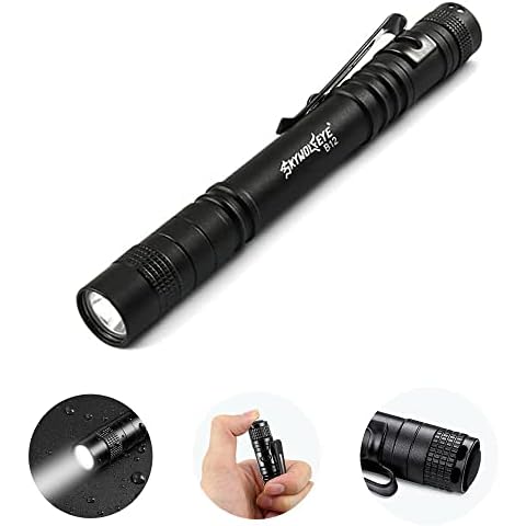 Cussity 1PCS LED Pen Flashlight, 500 Lumen Pocket Torch with Clip, Mini Pen Torch for Camping, Hiking, Emergency Cover