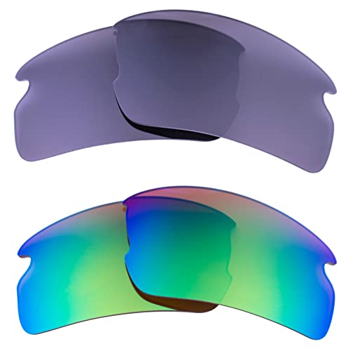 LenzFlip 2色セット Oakley Flak 2.0 アジアンフィット 偏光 交換レンズ オークリー フラック2.0 Asian Fit