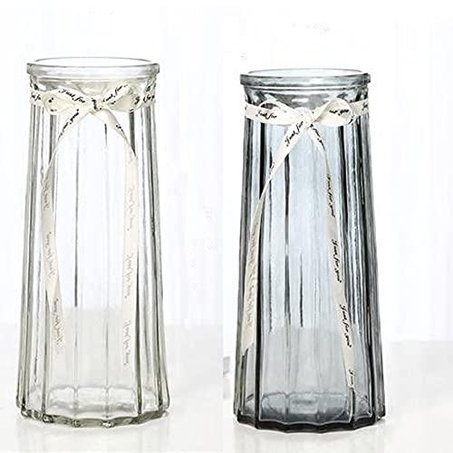 Buy Funsoba Clear Glass Vase for Centerpiece Decor Tall Modern Large