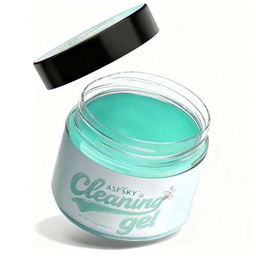 ASFSKY Car Cleaning Gel (Green,Magnolia) Cleaning Putty Universal Dust Cleaning Car Interior Cleaner Keyboard Dust Remover Car Slime Gifts for Men Women Girl(1 Pack)