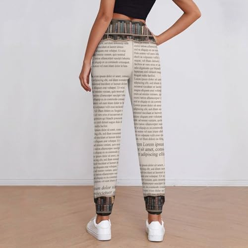 Just a Girl who Loves Books,Personalized Customized Reading Girls Sports Pants, Campus Sports Jogging Pants3