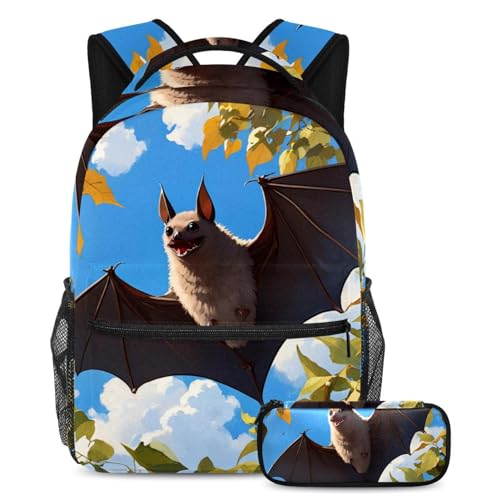 Sac à dos d'école anti-désordre avec trousse assortie pour ranger tous les cahiers