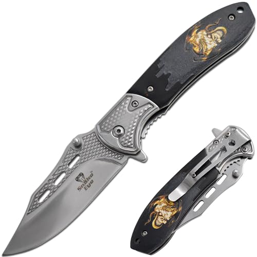 Snake Eye Tactical Everyday Carry Fantasy Design Folding Pocket Knife - Snake Eye Tactical