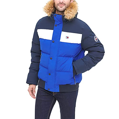 Image of Tommy Hilfiger Men's Arctic Cloth Quilted Snorkel Bomber Jacket (Standard and Big & Tall)