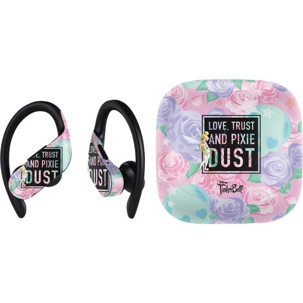 Skinit Decal Audio Skin Compatible with PowerBeats Pro - Officially Licensed Disney Tinker Bell Love Trust and Pixie Dust Design