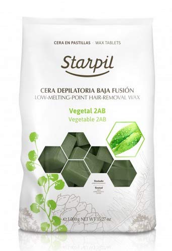 3 bolsas de 1 kg de Pastillas de cera caliente Vegetal