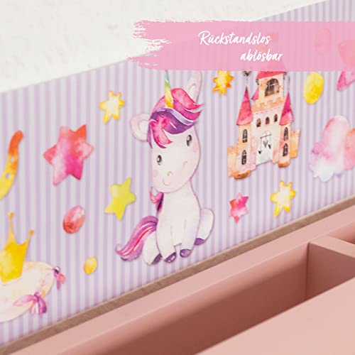 Papierdrachen Children's Border, Unicorn, Border, Children's Room, Wallpaper for Children Beautifying Walls and Themed Rooms - Image 3