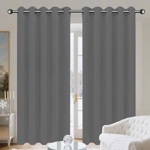 Rideau occultant isolant contre le froid pour grand salon beige - 2
