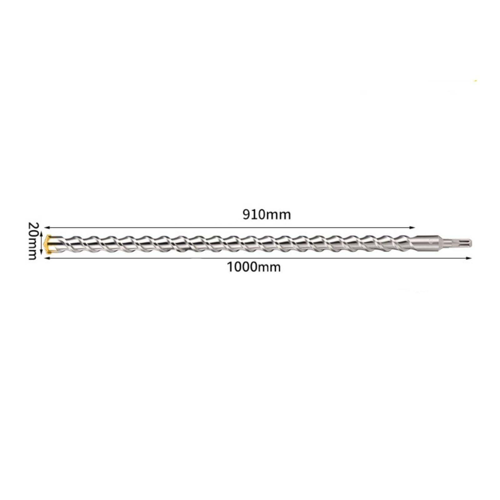 Colcolo Mèche Longue Maçonnerie Robuste Mèche Tête En Alliage Tungstène Haute Performance pr Maço, Foret Tungstène H