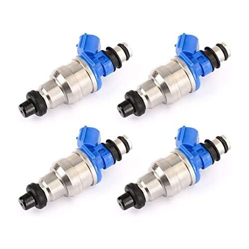4pcs Car Fuel Injector Nozzle for Mazda Mx3 Mx5 for Miata 626 929 Mx6 1.6l 2.2l 195500-1970 1955001970 Mb6s713250 B6s713250 Tested Injectors Fuel Injector Nozzle