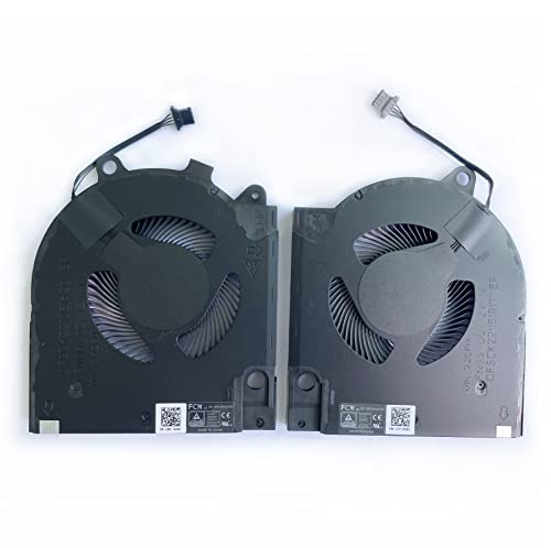 Fleshy Leaf Ventilador de refrigeración CPU+GPU de repuesto para Dell 2021year G15 5510 5511 5515 RTX3060 RTX3050 Series DC12V 1A DFSCK22105182Q FN9R 9.6CFM DFSCK22115181T FN999CFCFCFCFCFCFCFCFM