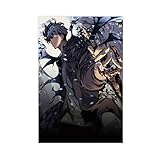 weqwe Poster Anime Solo Leveling 2 sur toile - Décoration murale pour salon et chambre à coucher - 30 x 45 cm - Style 1