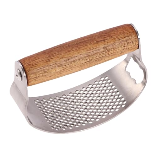 Presse-ail Manuel De Cuisine À Bascule - Appareil De Cuisson Coupe-ail À Bascule | Presse Ail À Bascule Inox | Broyeur D'ail Portatif | Hachoir Ail Coupe Ail Garlic Press, Facile À Utiliser