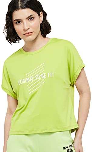 Image of Max Women's Printed Round Neck Regular Fit T-Shirt