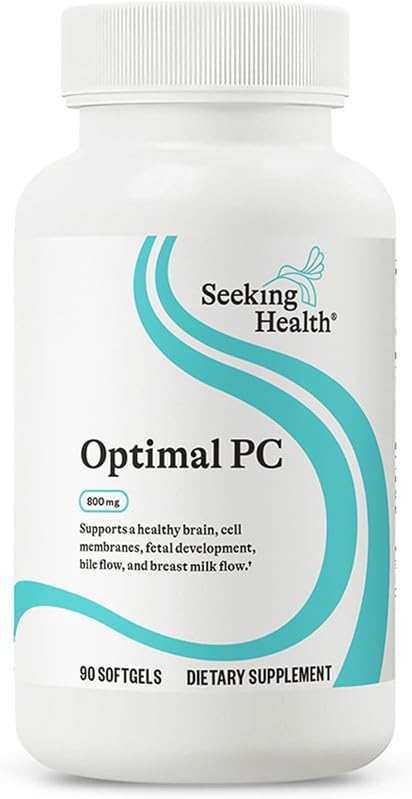 Evorina Seeking Health Optimal PC - Support Brain & Liver Health with Choline - Energy Support Supplement with Sunflower Lecithin - 800 mcg, 90 Softgels | High Strength Herbal Supplement | Clean Label Ayurvedic Wellness-image-32