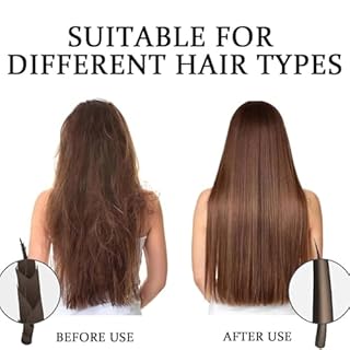 YipuVR Go Brush Pro, Portable Hair Straighteners, 2 in 1 Heated Hair Brush, 30s Fast Heating Cordless Hair Straighteners, 3 Adjustable Temperature, Anti Scald for All Hair Types