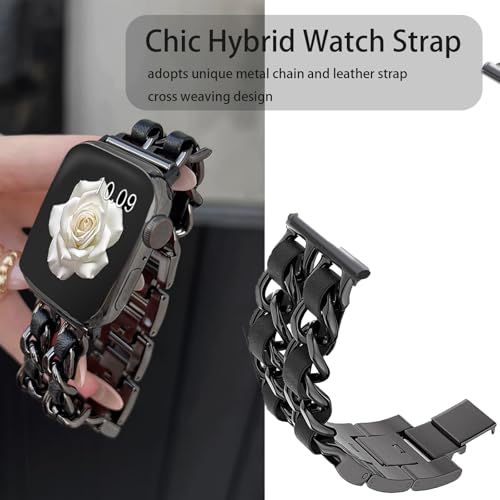 Correa metálica y cuero 22mm para Smartwatch ID208 Plus miniatura 3