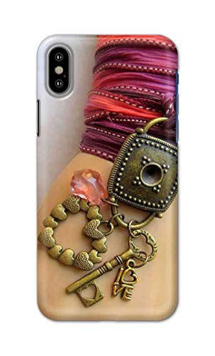 Image of Girl Hand with Keychain Hard Back Case Cover for Apple iPhone X /iPhone 10 / iPhone Ten /iPhone Xs Back Cover -(J5) VNS2228