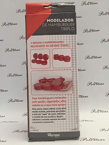 MODELADOR DE HAMBURGUER TRIPLO