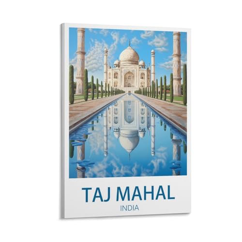 Poster Taj Mahal vintage Inde pour raviver vos souvenirs
