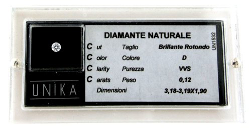 UNIKA - Diamante 0.13 cts - kl.VS - fa.G -