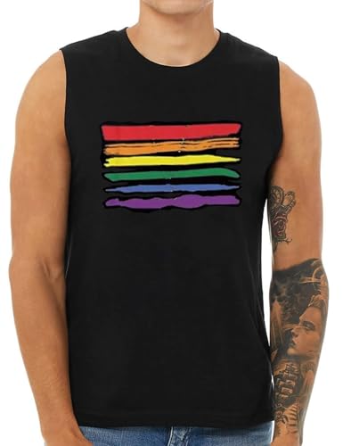 Men Pride LGBT Tank Tops Be You Love Wins Letter Print Shirt Graphic Gay Pride Sleeveless Shirt Tee4