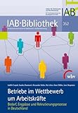 Betriebe im Wettbewerb um Arbeitskräfte: Bedarf, Engpässe und Rekrutierungsprozesse in Deutschland (IAB-Bibliothek)