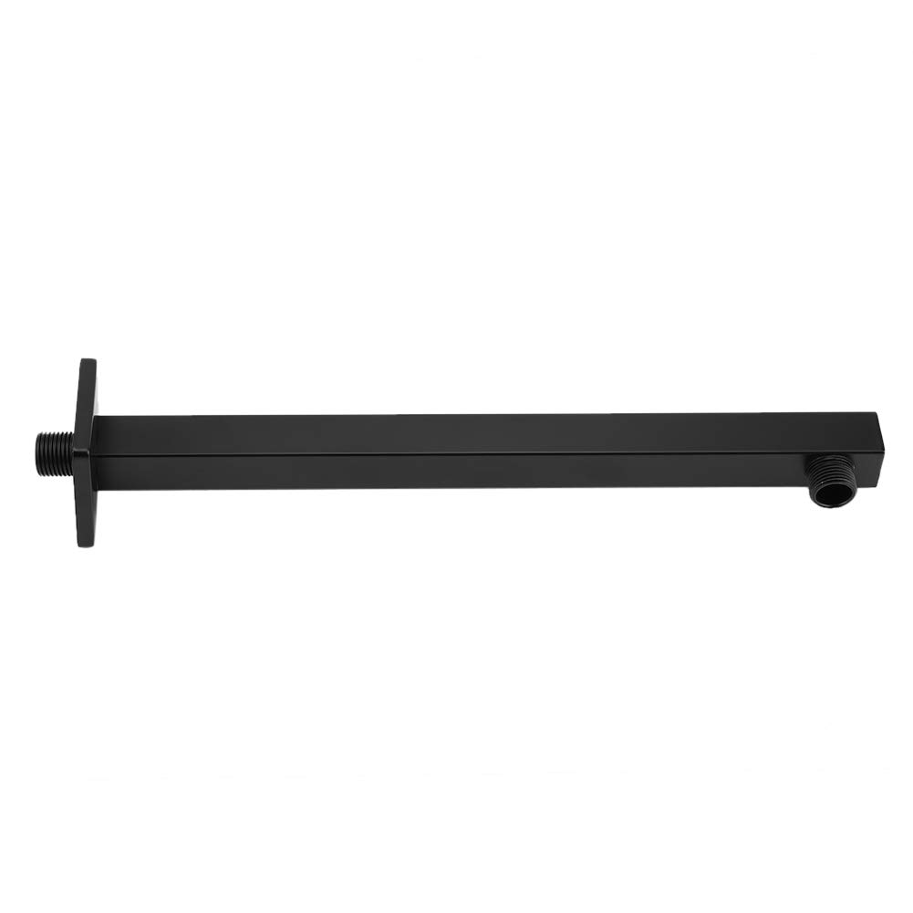 Brazo de Ducha Hapivida de 14,5 Pulgadas, Acero Inoxidable Negro, Brazo Extensor de Extensión de Cabezal de Ducha de Rosca G1/2
