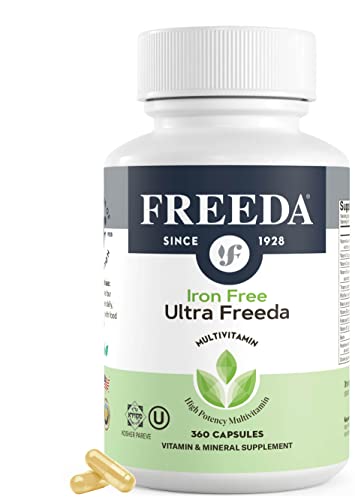 Freeda Multivitamin - Iron Free Ultra Kosher Multi Vitamins Supplements For Women Health - Men’s Vitamins For Men Health - Multivitamins For Men & Women Adult Vitamins Multivitamin (360) #TOP29