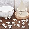 SUNNYCLUE 1 Box 90Pcs White Cross Beads Mini Small Synthetic Turquoise Stone Cross Bead Tiny Pocket Crosses Easter Holiday Crucifix Loose Spacer Beads for Jewelry Making Beading Supplies DIY Crafts #3