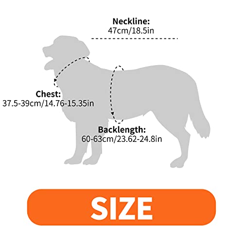 All For Paws Dog Raincoat Waterproof Lightweight & High Visibility Dog Coat Jacket For Small Medium Large Dogs,Orange X-Large #TOP1
